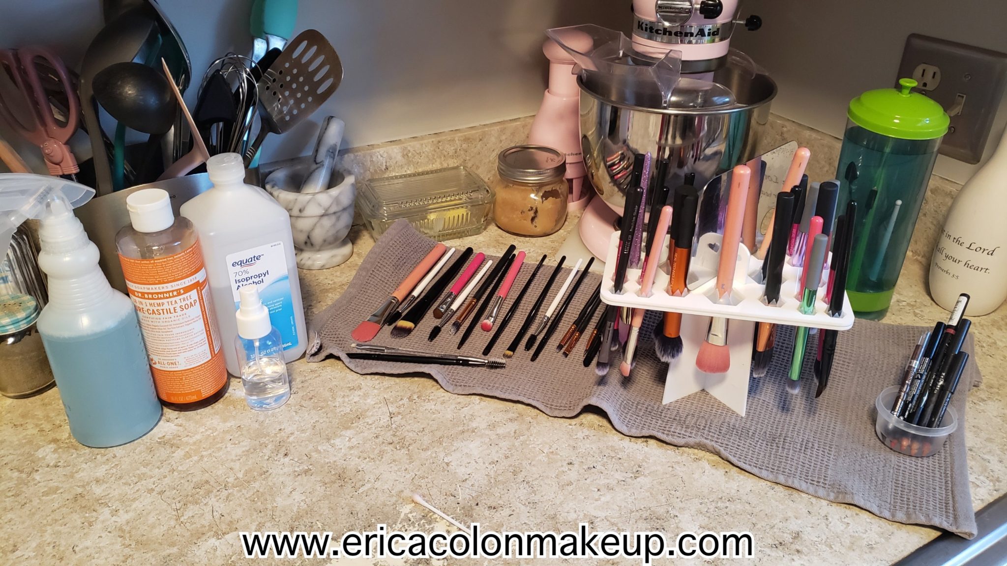 Erica Colon Makeup Artist Sanitization Disinfection Kit Cleaning